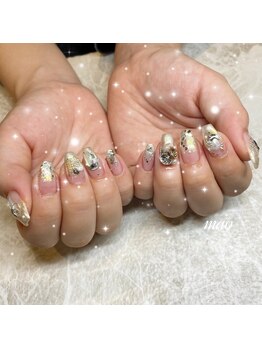 リンドネイル バイ モカ アンド ララ(Lind nail by moca and LaLa)/ミラーグラデーションネイル