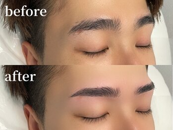 エムズアイブロウ 天王寺店(M'sアイブロウ)/メンズHBL★before→after