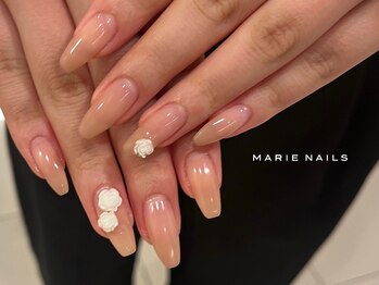 マリーネイルズ 心斎橋店(MARIE NAILS)/新規様¥6,600 薔薇 0731a