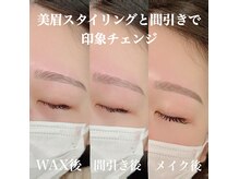 エミュ(emu)/眉WAXと間引きで印象チェンジ