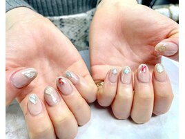 シェルパーツ風ネイル