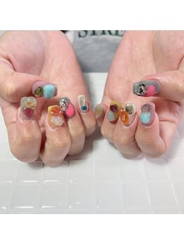 プリュネ(Prune)/天然石/カラフル/ちゅるん