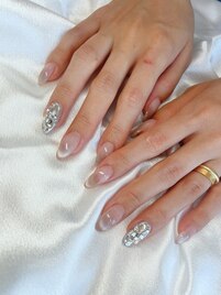 マグネットフレンチ＊秋ネイル