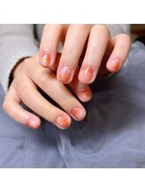 ネイルサロン リン(Lin)/ニュアンス紅葉ネイル