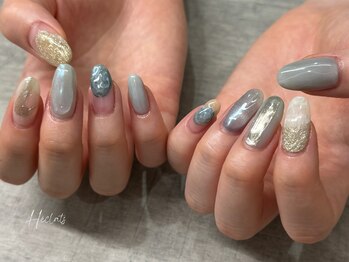 エクラス 銀座(Heclats)/ニュアンス/ブルー/ぷっくり