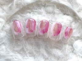 ニュアンス風ネイル