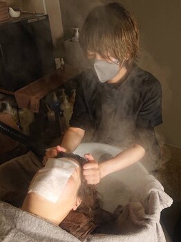 ルポ(repos)の写真/《至福の寝落ちスパ》絶妙な手技で頭皮を解きほぐし、厳選補修ケアで毛先までまとまる潤い美髪を叶える◎