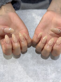 ハートホロネイル