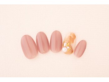 エムスラッシュ フィール 東戸塚店(M.SLASH)/ふんわりニュアンス春ネイル