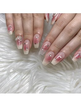 バベル 新町店(Babel)/チークネイル　8000yen＋追加