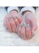 ソアラ アイラッシュアンドネイル(SOARA Eyelashes&Nail)/【nail】シルバー