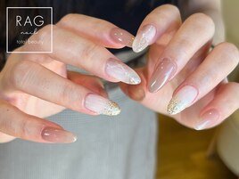 大理石ネイル/ロングネイル