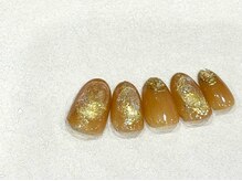 リベレ(LIBELLE)/グリッターネイル/キャメルbrown