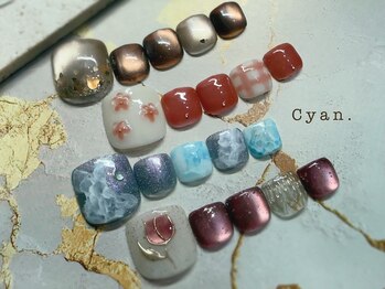 シアン(Cyan)/【定額】季節の流行デザイン