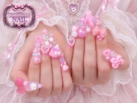【チップ長さだしネイル】