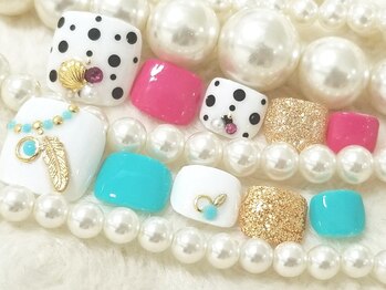 ネイルサロン アジュール(nail salon Azur)/フットデザイン　￥6000