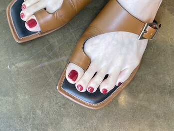 アメリアンドカシェット(Amelie&Cachette)/フットネイルワンカラー