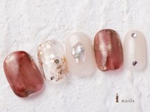 アイネイルズ 横浜WEST店(I-nails)/ブラウンニュアンスネイル8480円