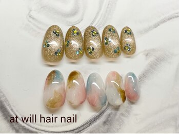 アット ウィル ヘアー ネイル(at will hair nail)/定額デザインRich(頼)