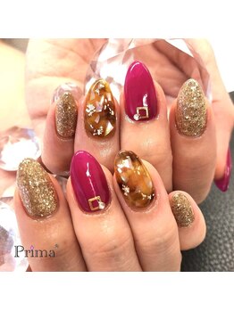 プリマ(Prima)/秋カラー×べっ甲ネイル