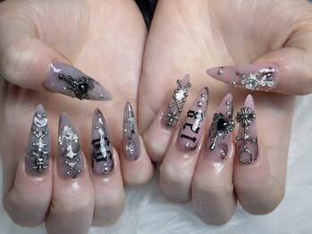 ネイルズバー 新宿店(Nails Bar)/ブラックメタルネイル