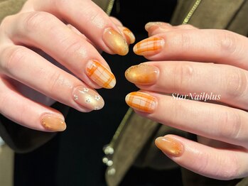 スターネイルプラス 福岡天神西通り店(Star Nail plus)/チェックネイル