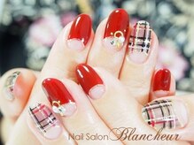 ネイルサロン ブランシュール(Nail Salon Blancheur)/【シアーなタータンチェック】