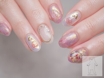 オトナネイル(otona nail)/押し花ワイヤーアートネイル