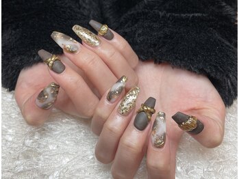 レアネイル 新宿(le'a nail)/大理石ネイル