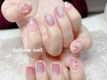 フォルトゥーナ 神田(Fortuna)/3月限定桜ネイル¥9980