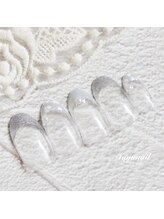 たゆ ネイル(たゆnail)/レースフラワー＊フレンチネイル