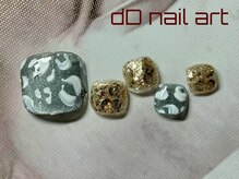 ディーディーネイルアート(dD nail art)/フットsimpleアートコース¥5,500