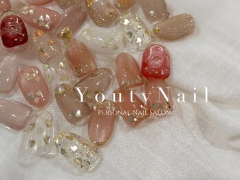 ユーティーネイル(Youty Nail)の写真/≪一線を画すネイルサロン≫シンプルアート×美フォルムを徹底追及。Youty Nail自慢の大人可愛いデザイン＊