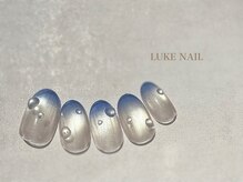 ルークネイル(LUKE NAIL)/うるうるマグネットしずくネイル