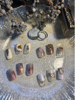 アジュールネイル アンド ビューティー 京橋店(AzurNail & Beauty)の写真/【オフ込シンプルデザイン¥3800/無制限Art2本付¥4300】何度でも同価格！ハンド&フットセットで料金10%OFF★