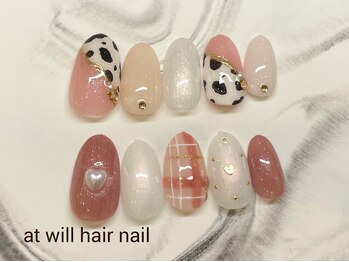 アット ウィル ヘアー ネイル(at will hair nail)/定額デザインRich(頼)