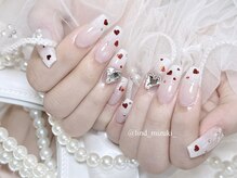 リンドネイル バイ モカ アンド ララ(Lind nail by moca and LaLa)/【mizuki】ハートホロネイル