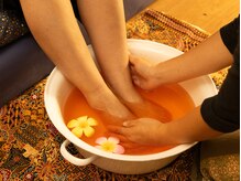 サバイデイ タイ古式(Sabai Day)の雰囲気(足元からしっかり温めて代謝UP♪)