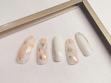 ベアトリーチェ 新宿西口(Beatrice)/パステル金箔ネイル￥8800