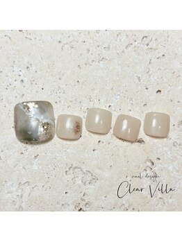ネイルサロンクリアヴィラ(nail salon clear villa)/フットデザインチョイス☆¥9350