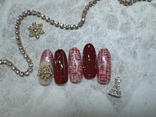 ネイルキュート アンド クールラッシュ 亀有店(nailcute & CoolLash)/冬のボルドーネイル
