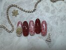 冬のボルドーネイル