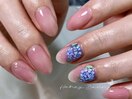 紫陽花ネイル