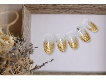 FAST NAIL 春日部店【パラジェル/ジェルネイル専門/定額/マグネット/フットネイル】/ニュアンス べっ甲 【11489】