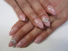 【スカルプ】シアーピンクグラデ