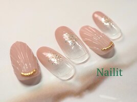 クリア貝殻NAIL¥10300【¥11330】