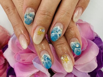 ダブルネイル(Double Nail)/【ほり】夏ネイル