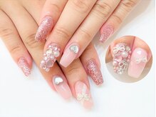 ネイルコレクション ピンク(Nail Collection Pink)/長さ出しジェル放題★ハート