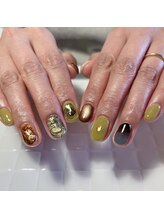 プリュネ(Prune)/ピスタチオ/ゴールド/マグネット