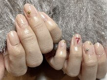 ムー(moo)/スキンカラーニュアンスネイル